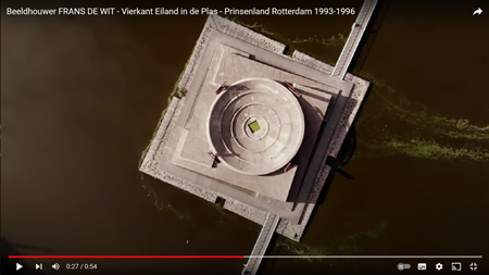 Kunstwerk 'Vierkant Eiland in de Plas': bekijk de video
